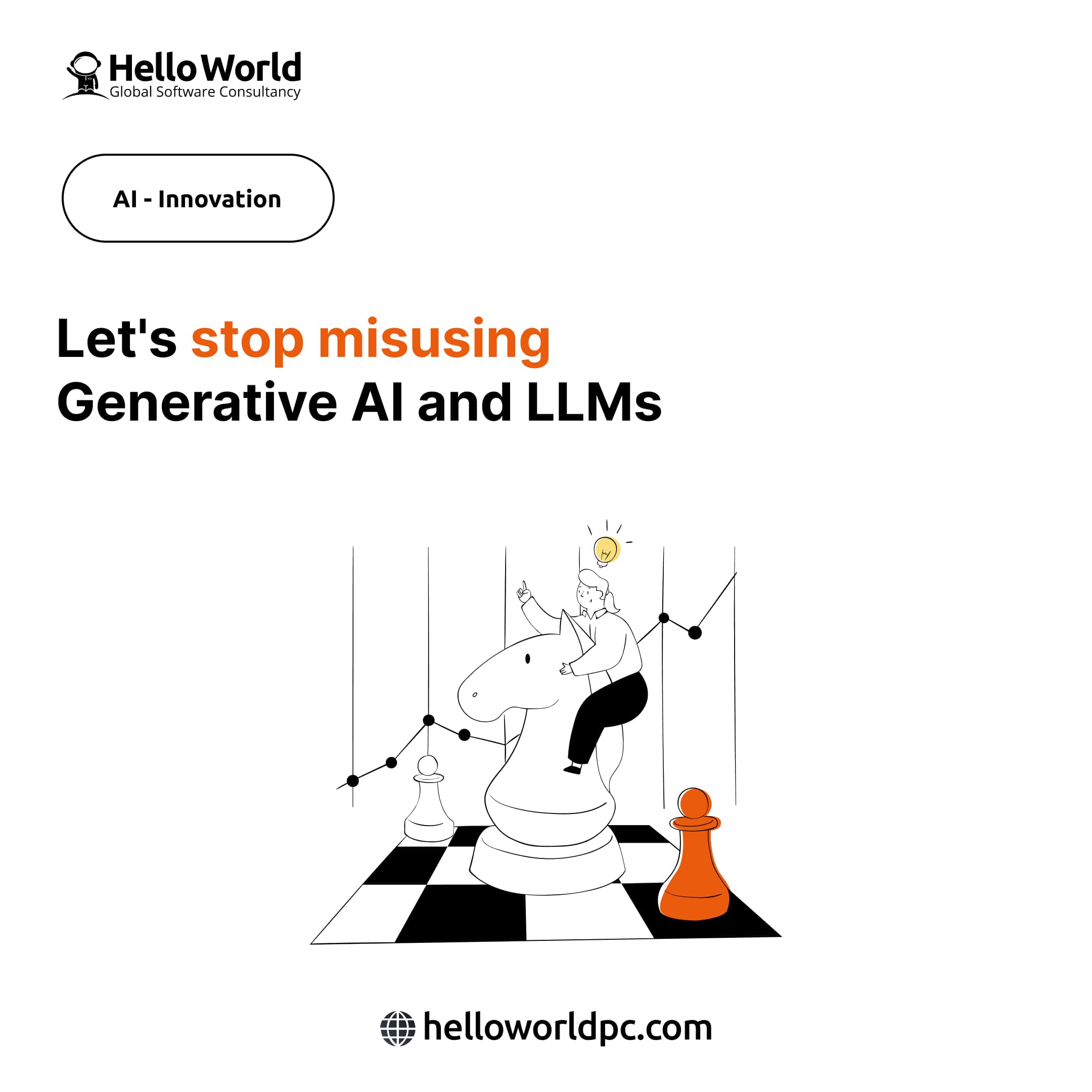 Let's stop misusing Generative AI and LLMs